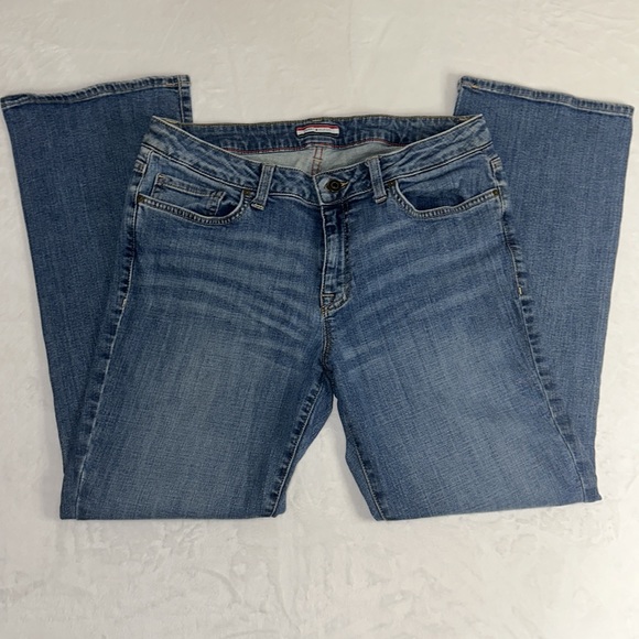 Y2K Tommy Hilfiger Women’s Boot Cut Jeans Size 12S - Picture 2 of 8